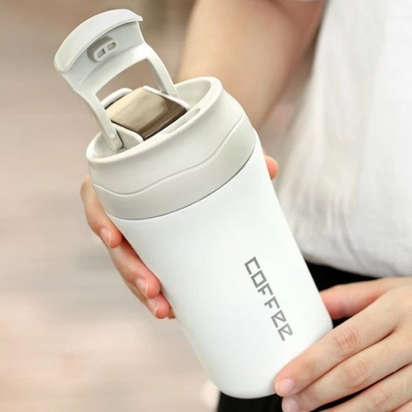 ماگ سفری دوقفله کافی 400میلی لیتر - Travel mug coffe 400ml - Image 10