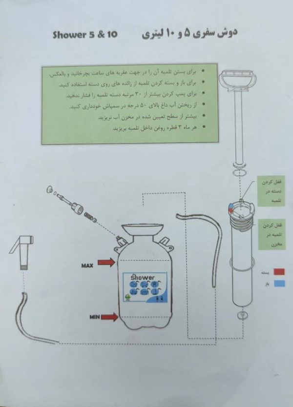 دوش سفری ۵ لیتری - Image 6